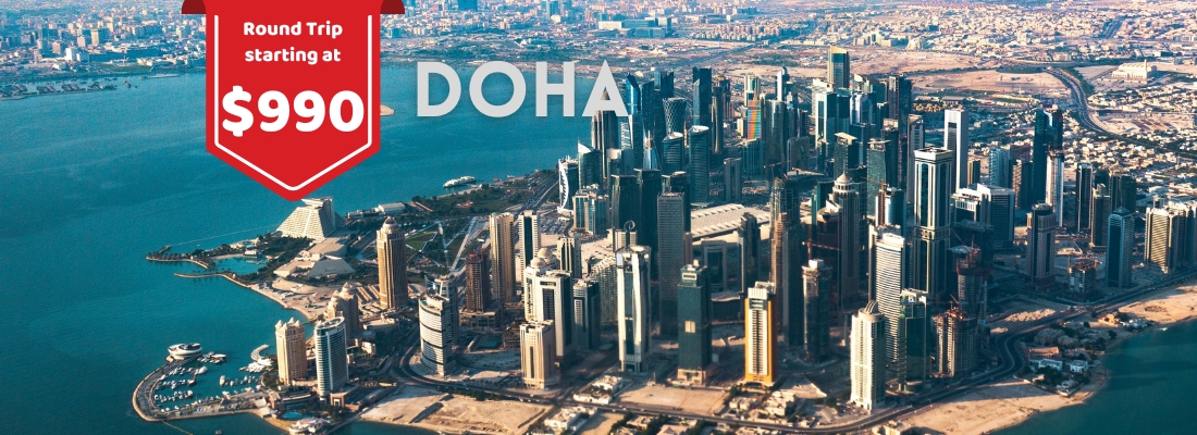 Round Trip to Doha Starting at $990